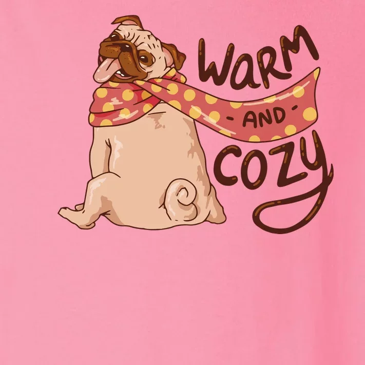 Warm And Cozy Pug Toddler Long Sleeve Shirt