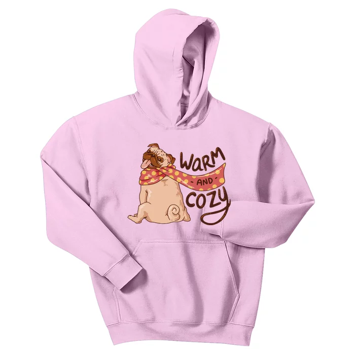 Warm And Cozy Pug Kids Hoodie