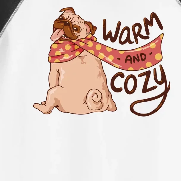 Warm And Cozy Pug Toddler Fine Jersey T-Shirt