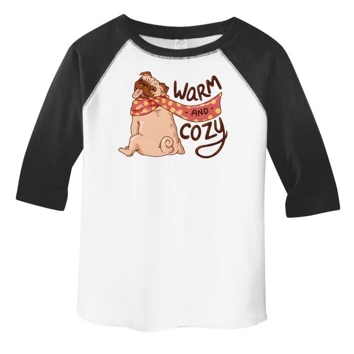 Warm And Cozy Pug Toddler Fine Jersey T-Shirt