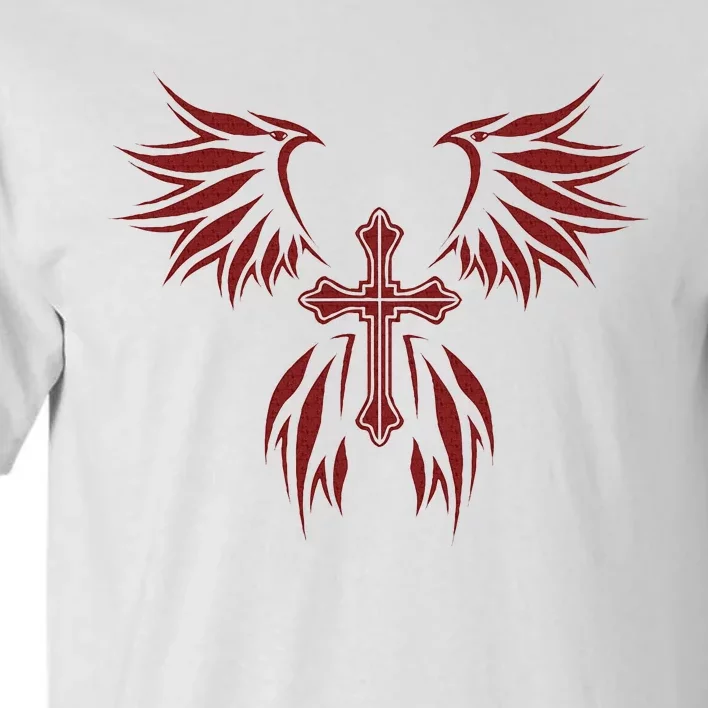 Wings And Cross Alt Egirl Eboy Goth Emo Tall T-Shirt