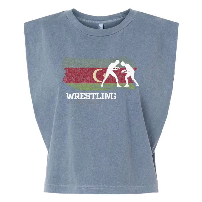 Wrestling Azerbaijan Combat Sports Player Wrestling Garment-Dyed Women's Muscle Tee