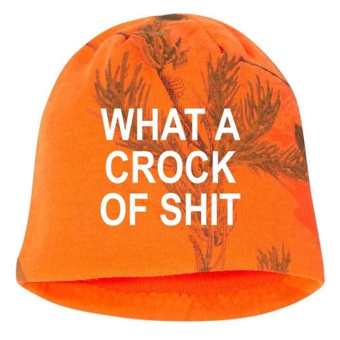 What A Crock Of Shit Sarcastic Funny Joke Family Gift Kati - Camo Knit Beanie