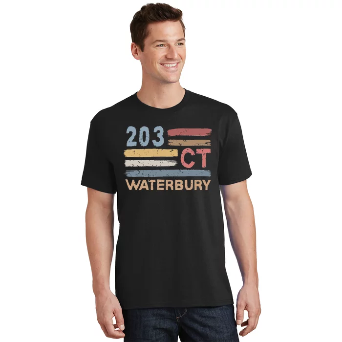 Waterbury Area Code 203 Residents State Connecticut T-Shirt