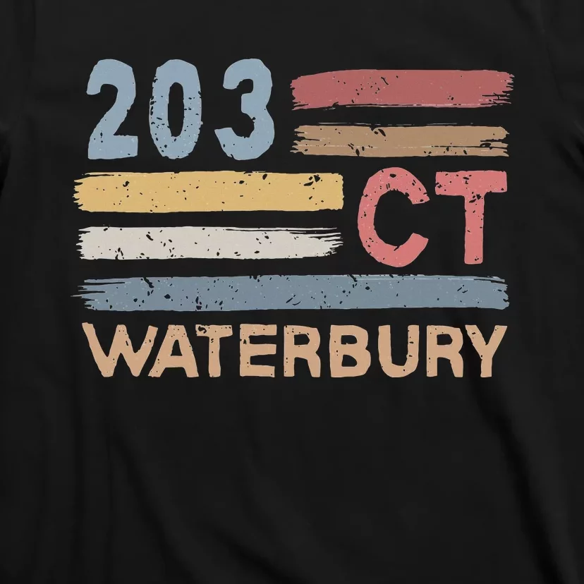 Waterbury Area Code 203 Residents State Connecticut T-Shirt