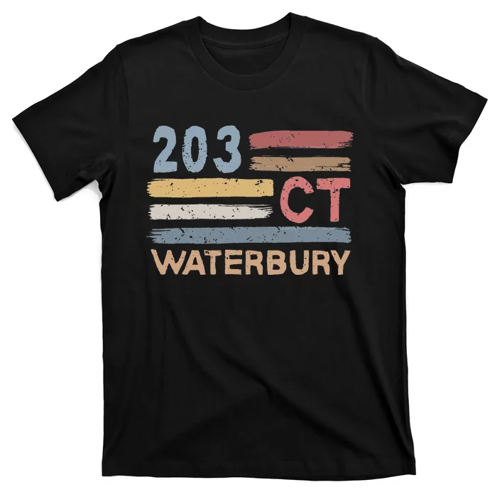 Waterbury Area Code 203 Residents State Connecticut T-Shirt