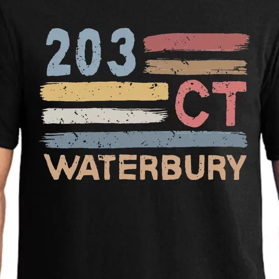 Waterbury Area Code 203 Residents State Connecticut Pajama Set