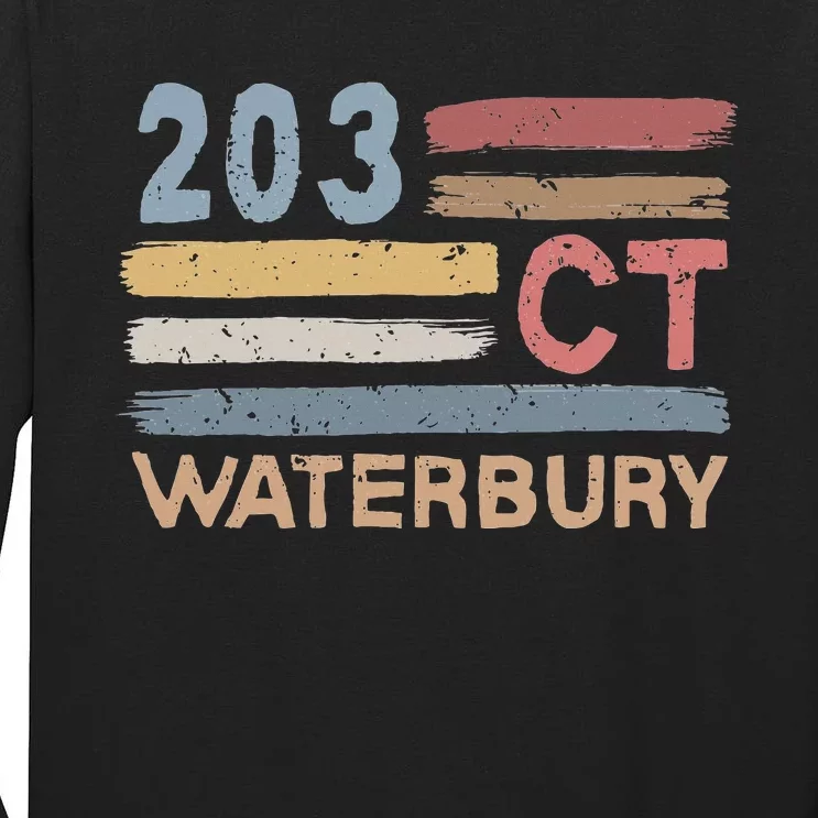 Waterbury Area Code 203 Residents State Connecticut Tall Long Sleeve T-Shirt