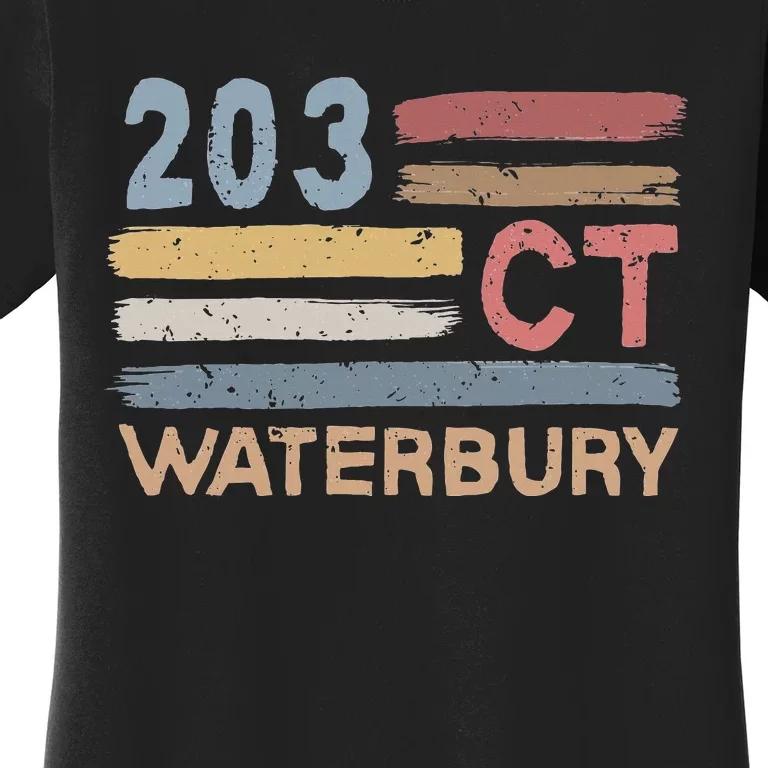 Waterbury Area Code 203 Residents State Connecticut Women's T-Shirt