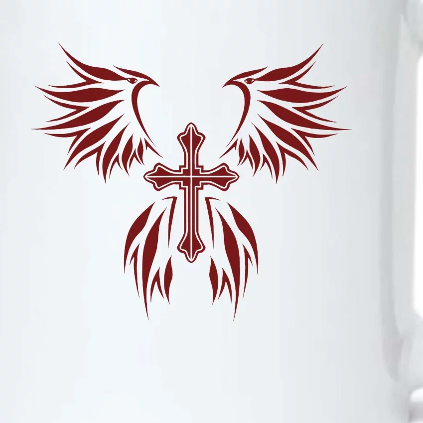 Wings And Cross Alt Egirl Eboy Goth Emo Black Color Changing Mug