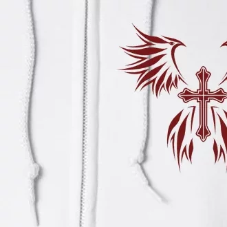 Wings And Cross Alt Egirl Eboy Goth Emo Full Zip Hoodie