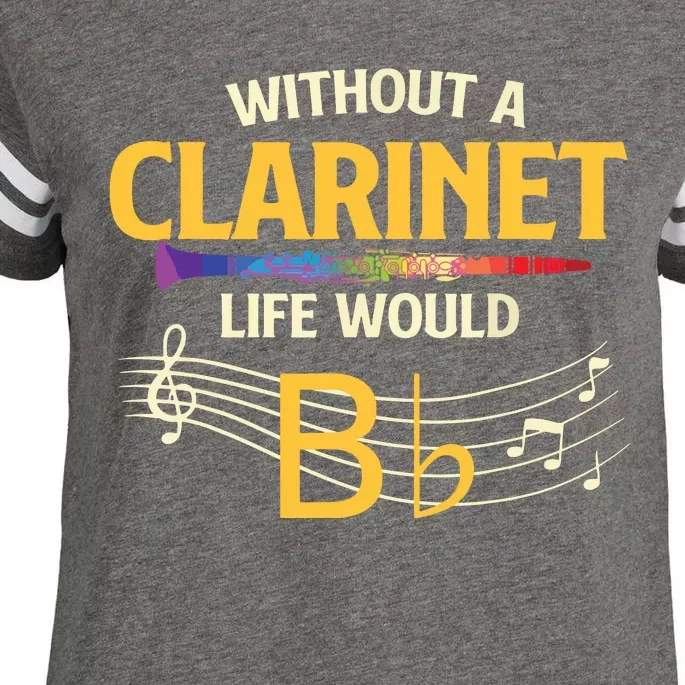 Without A Clarinet Life Would B Flat Clarinetist Enza Ladies Jersey Football T-Shirt