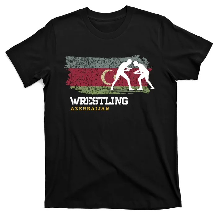 Wrestling Azerbaijan Combat Sports Player Wrestling T-Shirt