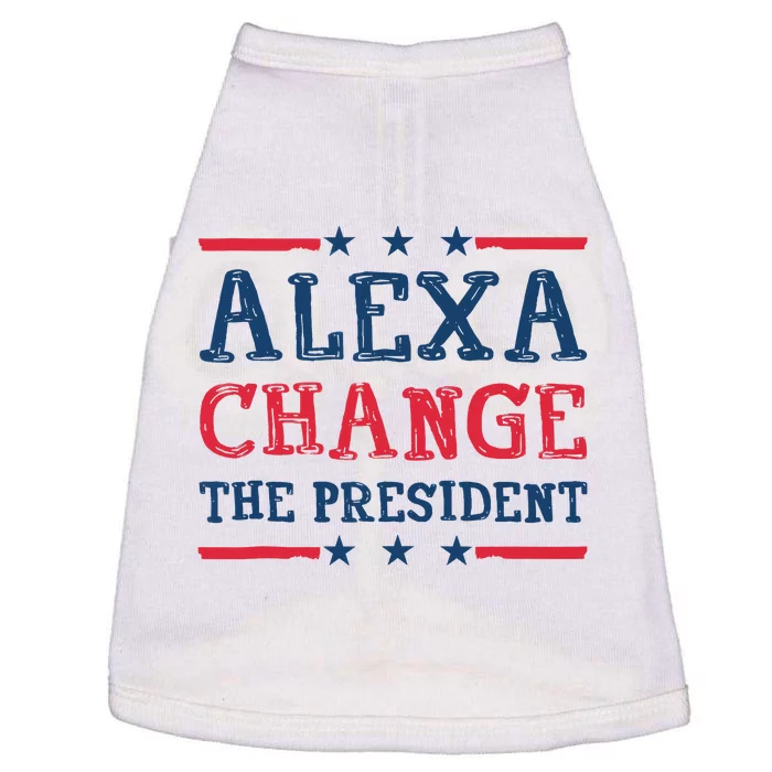 Wo Alexa Change The President Funny Quote Humor Doggie Tank