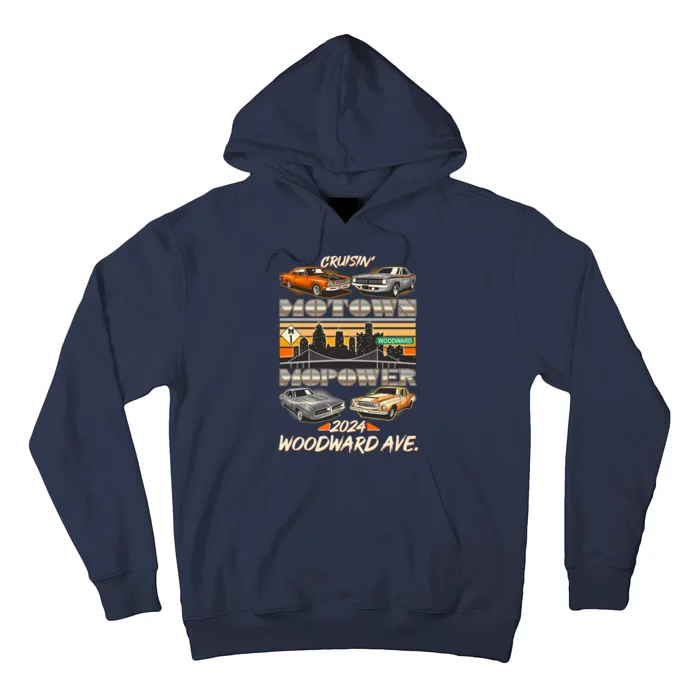 Woodward Ave Cruise Motown Mopower 2024 Hoodie