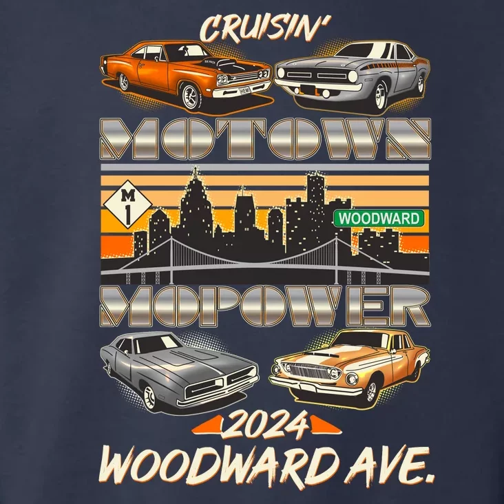 Woodward Ave Cruise Motown Mopower 2024 Toddler Hoodie