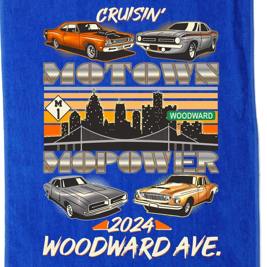 Woodward Ave Cruise Motown Mopower 2024 Platinum Collection Golf Towel