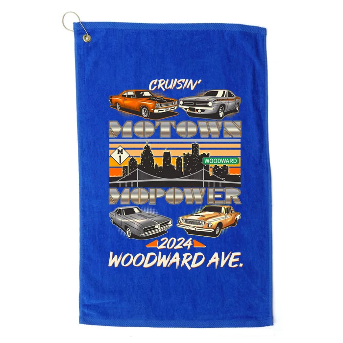 Woodward Ave Cruise Motown Mopower 2024 Platinum Collection Golf Towel