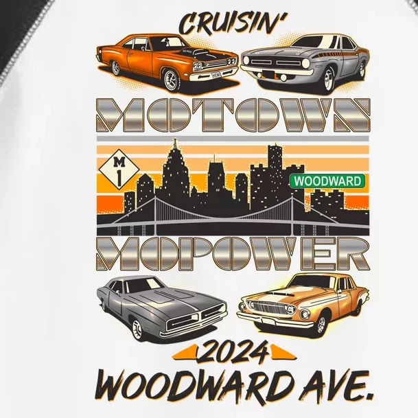 Woodward Ave Cruise Motown Mopower 2024 Toddler Fine Jersey T-Shirt