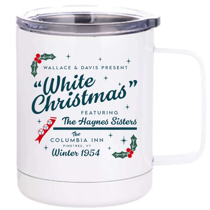 Wallace And Davis Present White Christmas Featuring Christmas Front & Back 12oz Stainless Steel Tumbler Cup