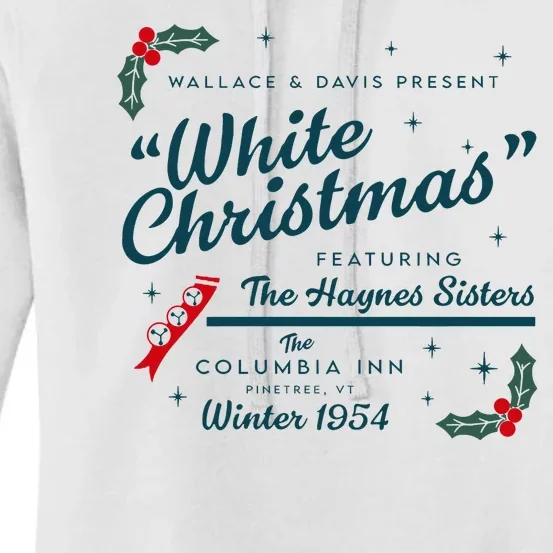 Wallace And Davis Present White Christmas Featuring Christmas Women's Pullover Hoodie