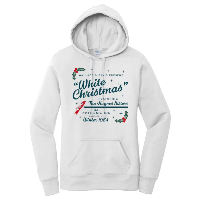 Wallace And Davis Present White Christmas Featuring Christmas Women's Pullover Hoodie