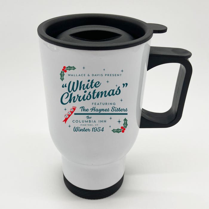 Wallace And Davis Present White Christmas Featuring Christmas Front & Back Stainless Steel Travel Mug