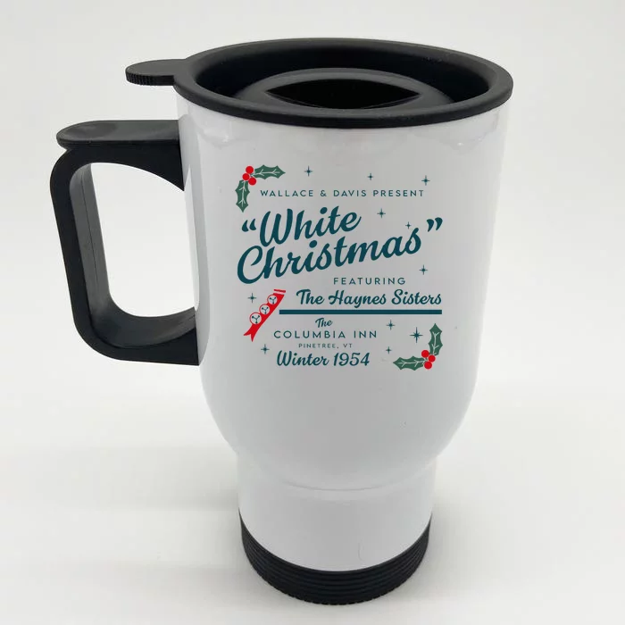 Wallace And Davis Present White Christmas Featuring Christmas Front & Back Stainless Steel Travel Mug