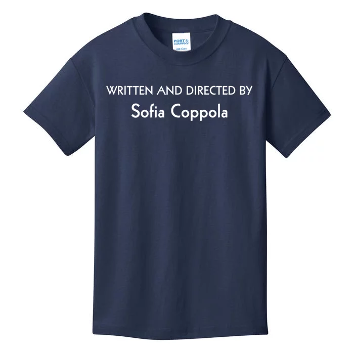 Written And Directed By Sofia Coppola Kids T-Shirt