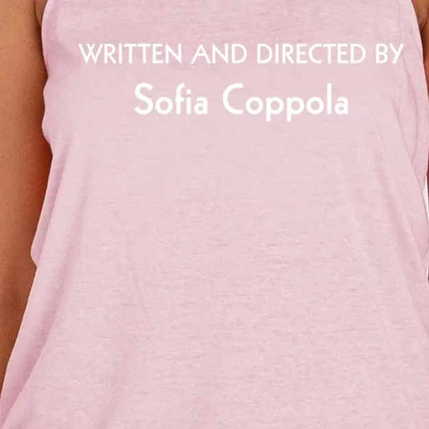 Written And Directed By Sofia Coppola Women's Knotted Racerback Tank