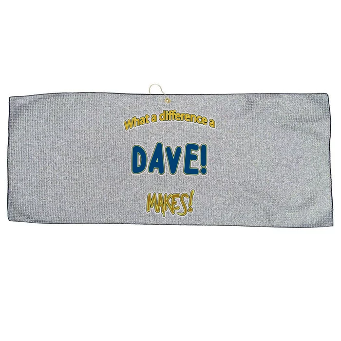 What A Difference A Dave Makes! The ! And A Great Gift! Gift Large Microfiber Waffle Golf Towel