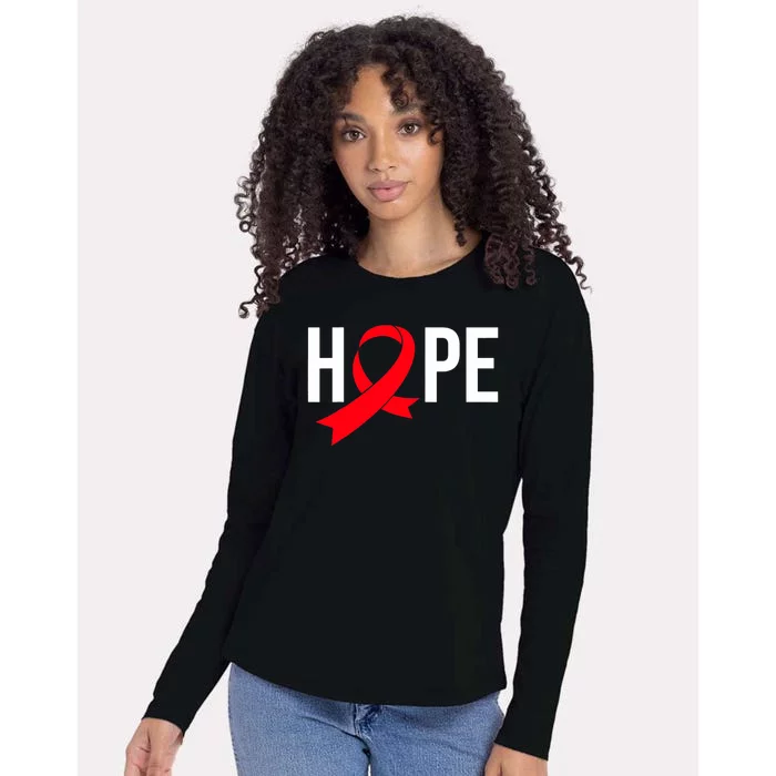 World Aids Day Costume Aids Hope Hivaids Awareness Womens Cotton Relaxed Long Sleeve T-Shirt