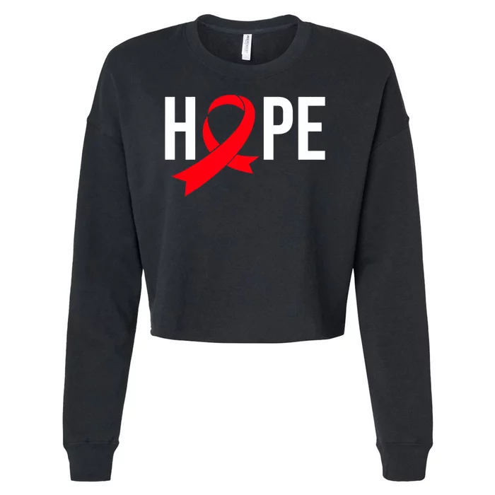 World Aids Day Costume Aids Hope Hivaids Awareness Cropped Pullover Crew