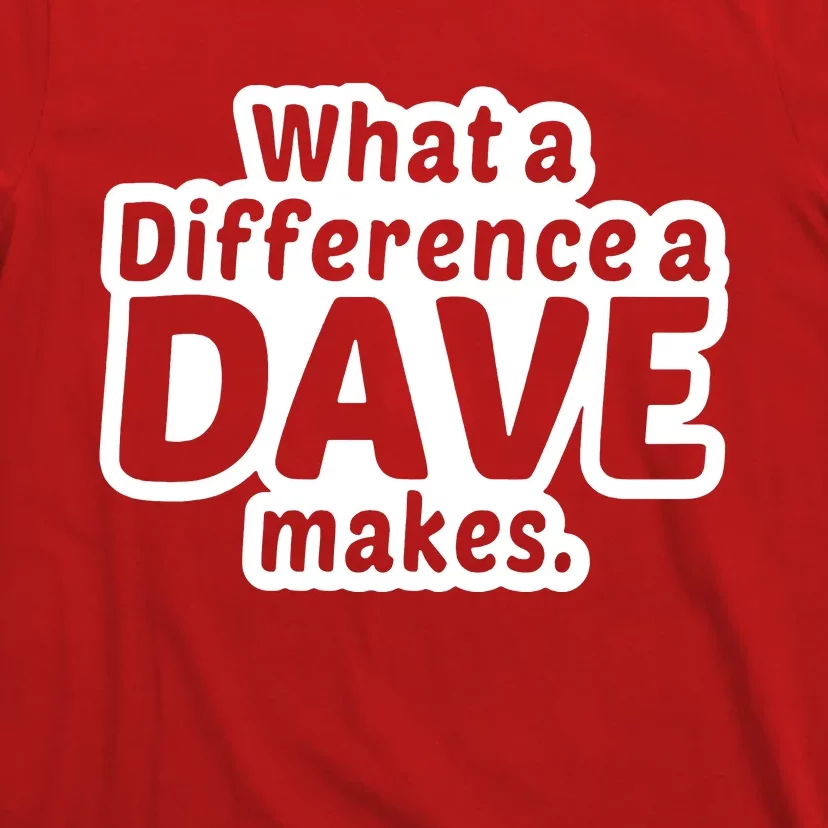 What A Difference A Dave Makes T-Shirt