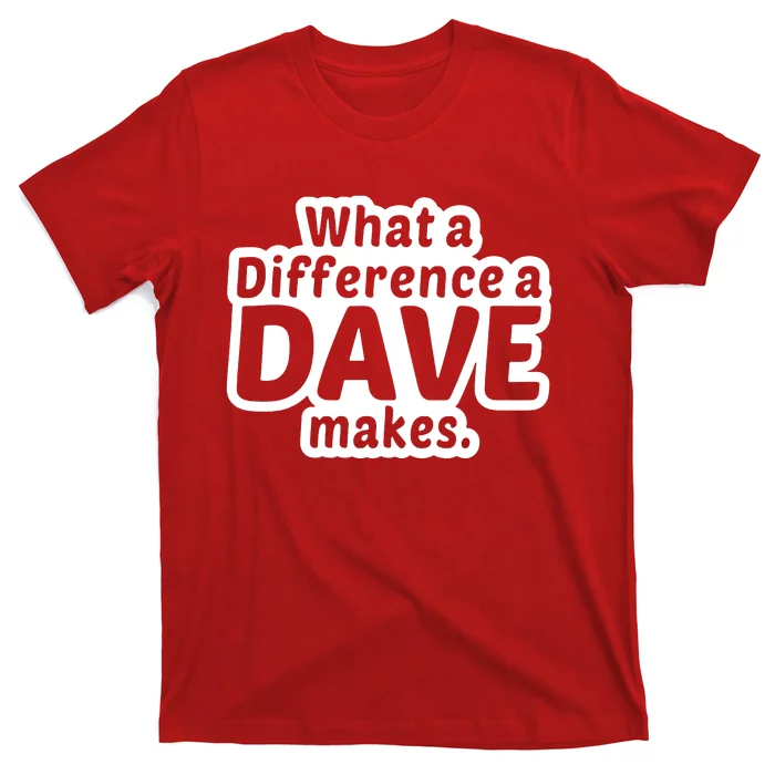 What A Difference A Dave Makes T-Shirt