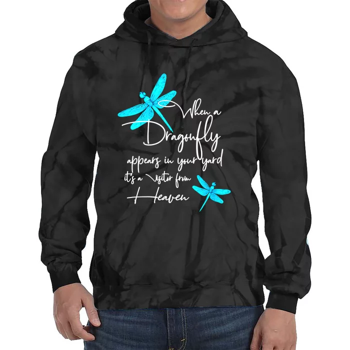 When A Dragonfly Appears Visitor From Heaven Tie Dye Hoodie