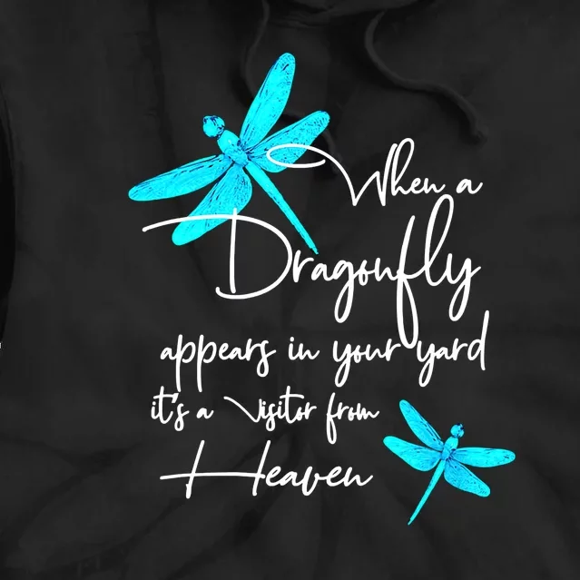 When A Dragonfly Appears Visitor From Heaven Tie Dye Hoodie