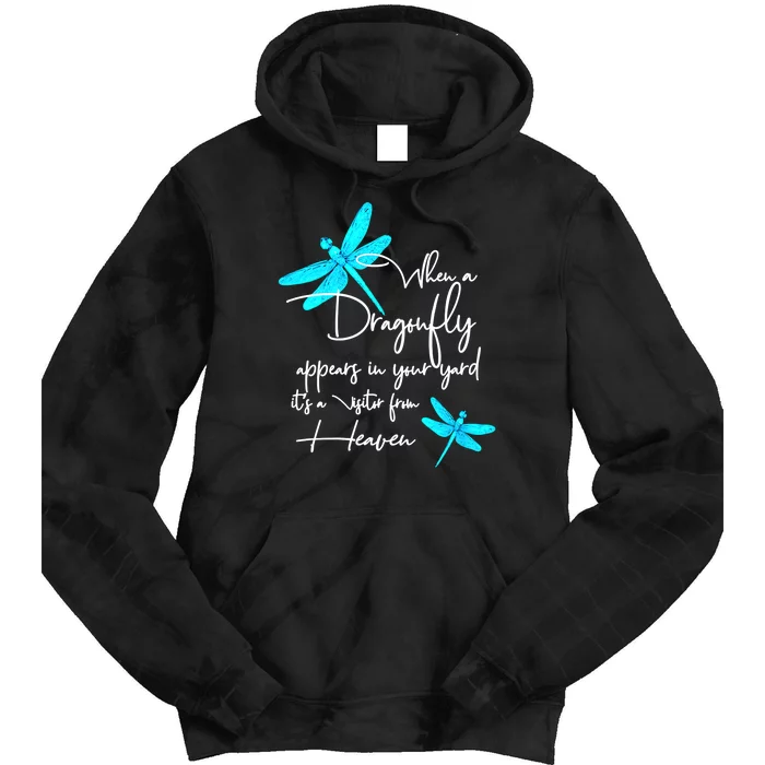 When A Dragonfly Appears Visitor From Heaven Tie Dye Hoodie