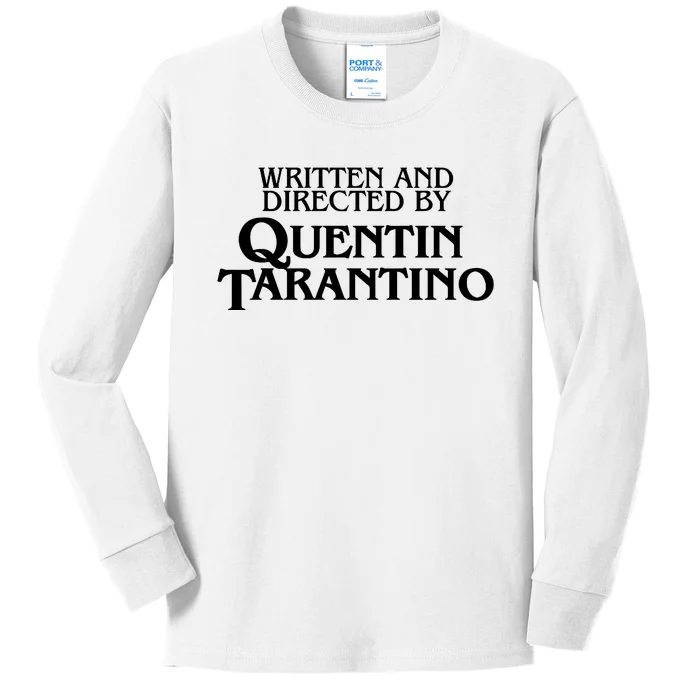 Written And Directed Kids Long Sleeve Shirt