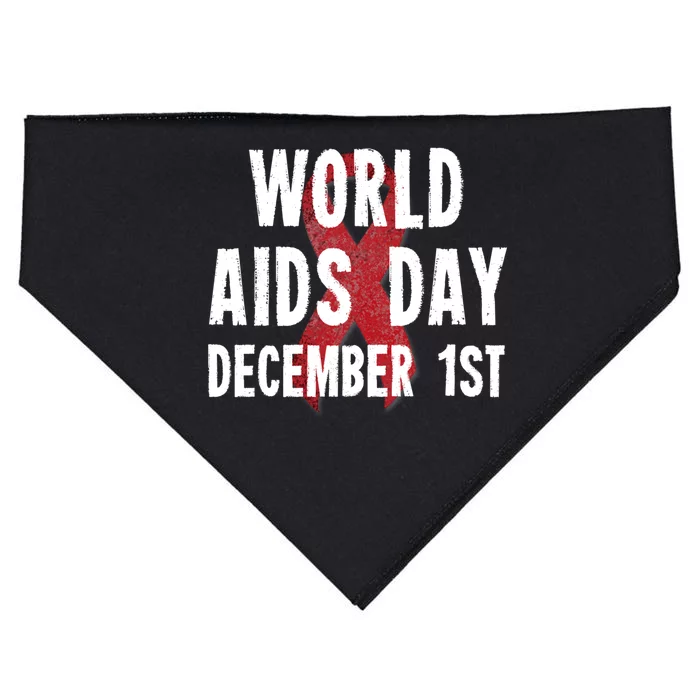 World Aids Day December 1st 2019 Gift USA-Made Doggie Bandana