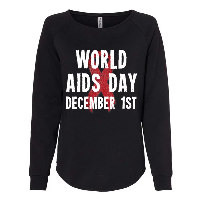 World Aids Day December 1st 2019 Gift Womens California Wash Sweatshirt