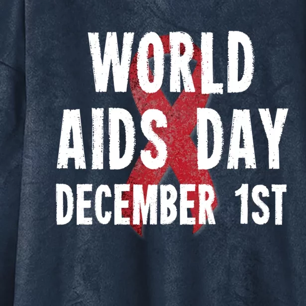 World Aids Day December 1st 2019 Gift Hooded Wearable Blanket