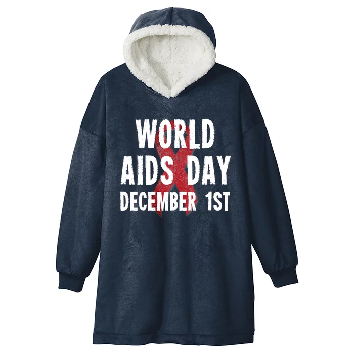 World Aids Day December 1st 2019 Gift Hooded Wearable Blanket