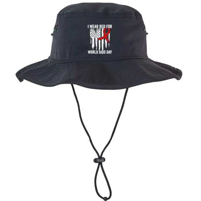 World Aids Day Hope Hiv Red Ribbon Aids Awareness Matching Cool Gift Legacy Cool Fit Booney Bucket Hat