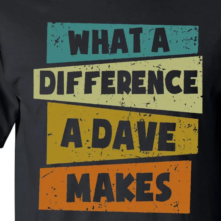 What A Difference A Dave Makes Tall T-Shirt