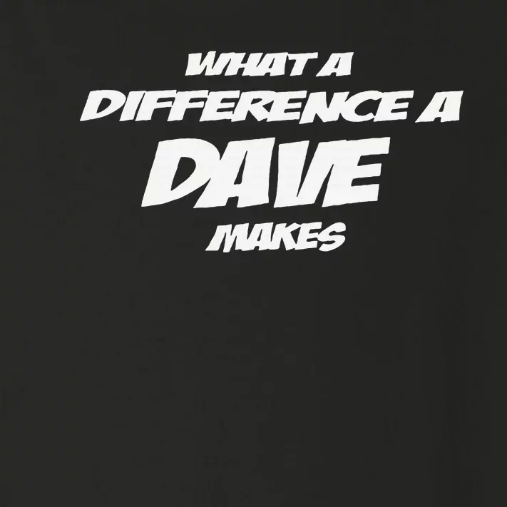 What A Difference A Dave Makes Toddler Long Sleeve Shirt