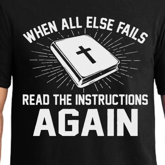 When All Else Fails Read The Instructionsagain Bible Pajama Set