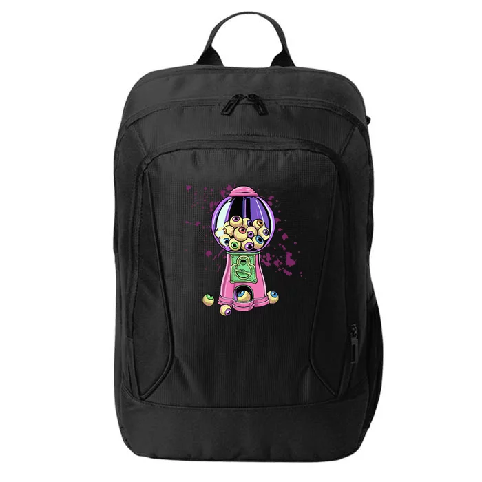 Weirdcore Aesthetic Eyeball Bubble Gumball Machine Halloween City Backpack