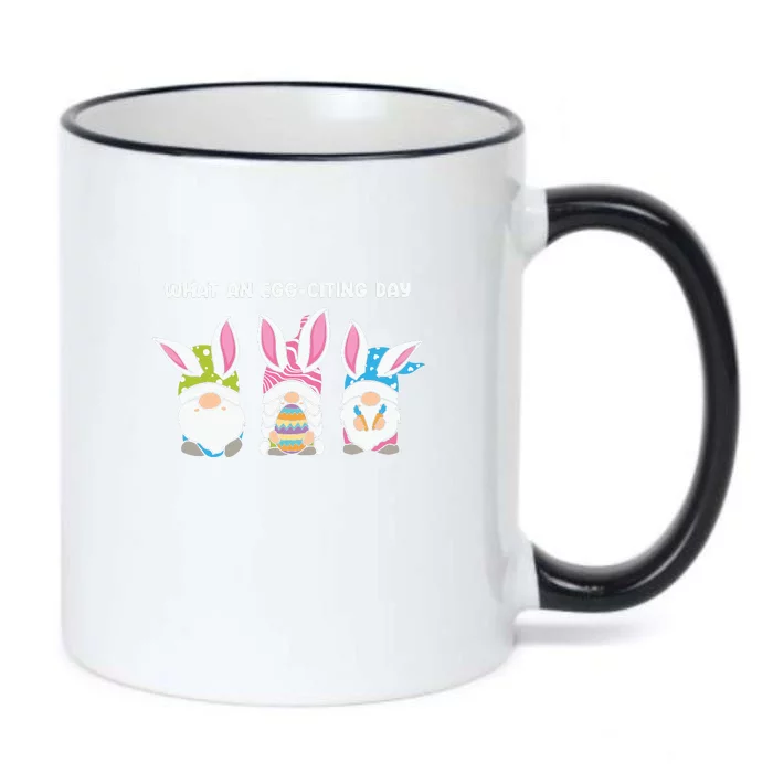 What An Eggciting Day Easter Gnome Easter Day Gift Black Color Changing Mug