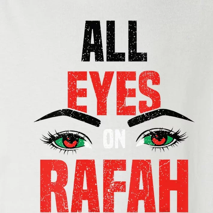 Women All Eyez On Rafah Distressed Eye Toddler Long Sleeve Shirt